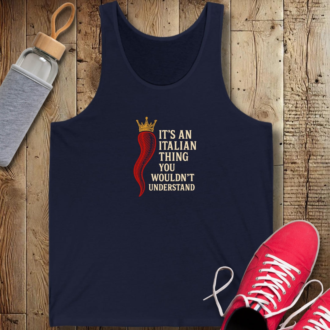 Italian Thing Cornicello Malocchio Unisex Jersey Tank