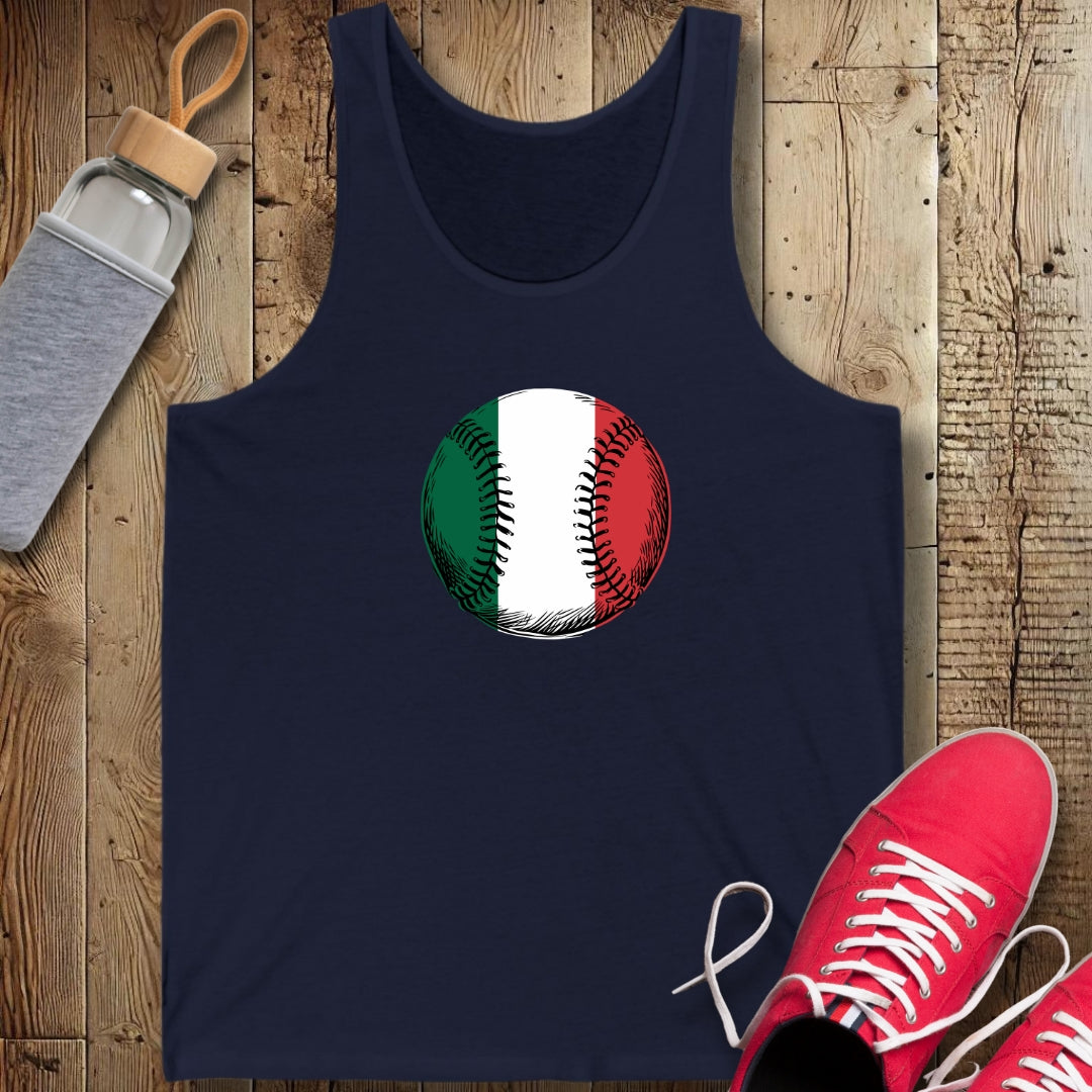 Baseball Italian Flag Unisex Jersey Tank