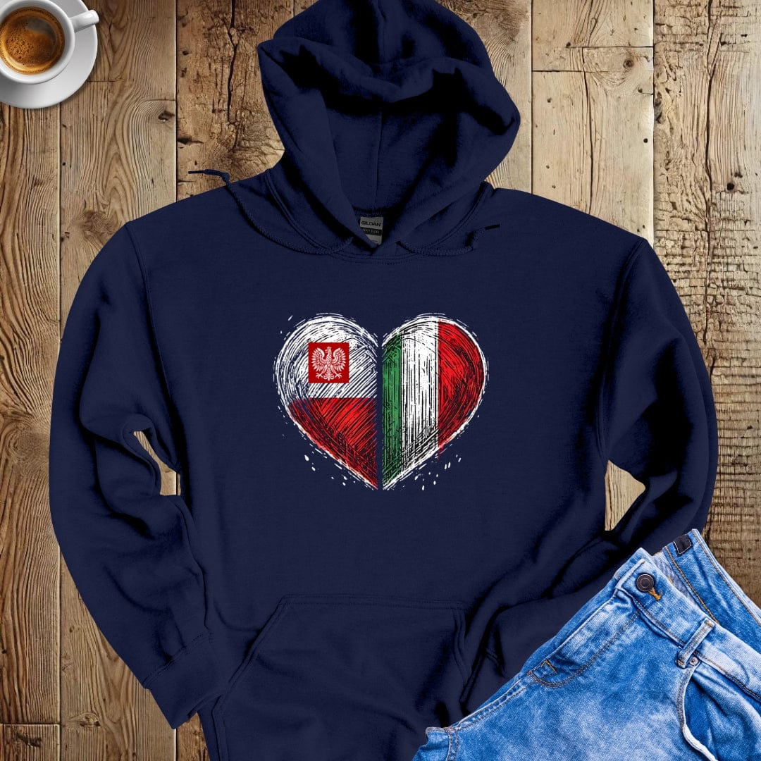 Half Polish Half Italian Hoodie Sweatshirt