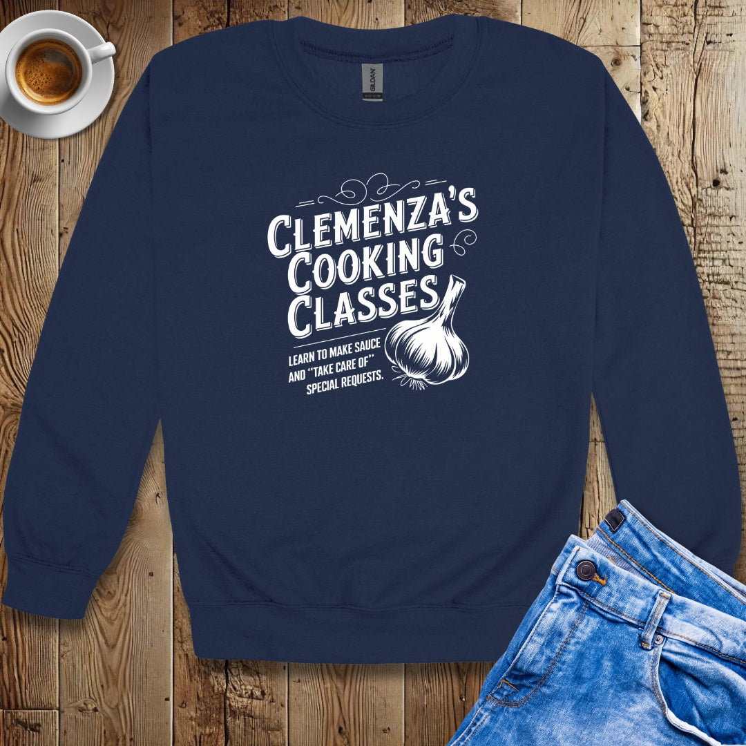 Clemenza's Cooking Classes Godfather Parody Sweatshirt