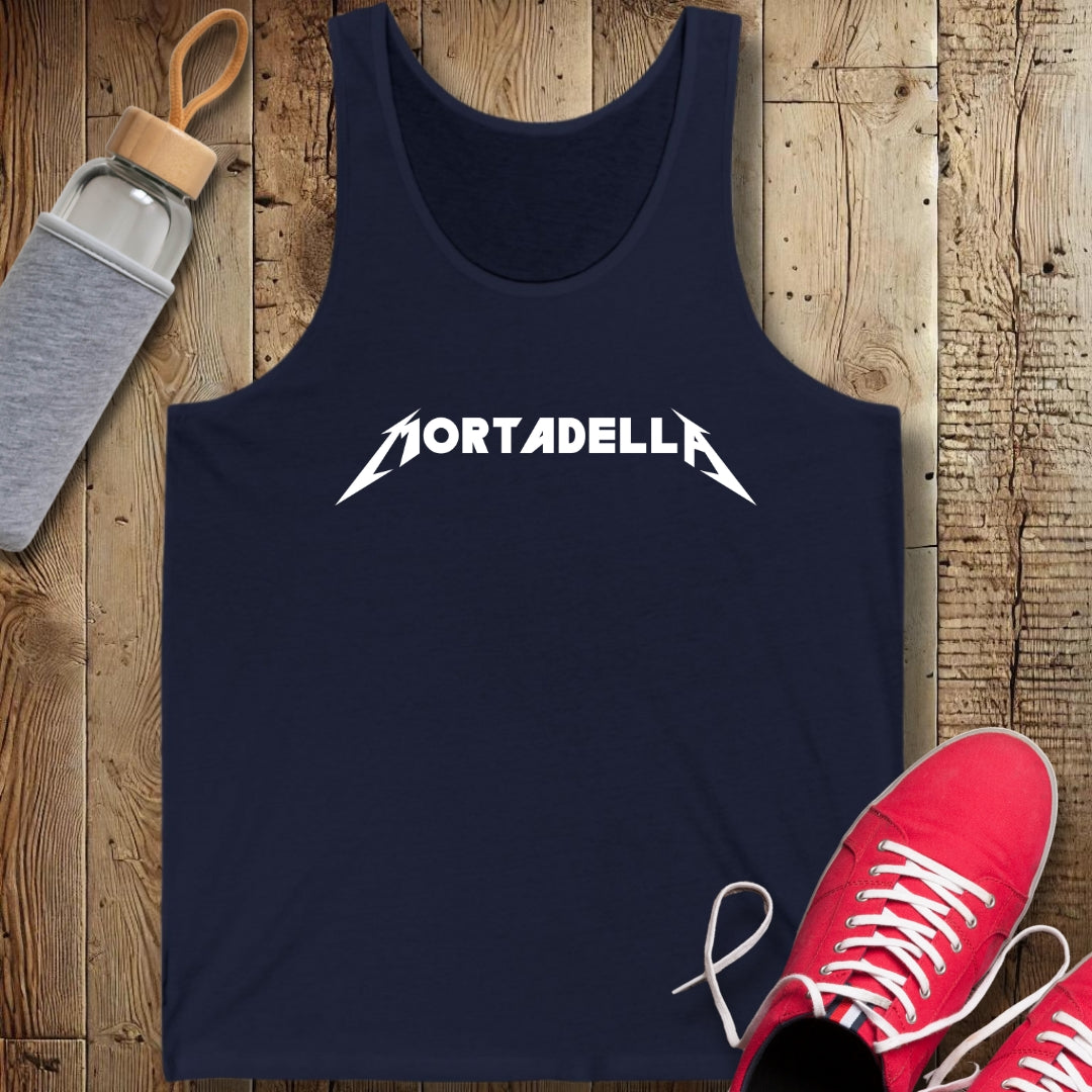 Mortadella Metallica Unisex Jersey Tank