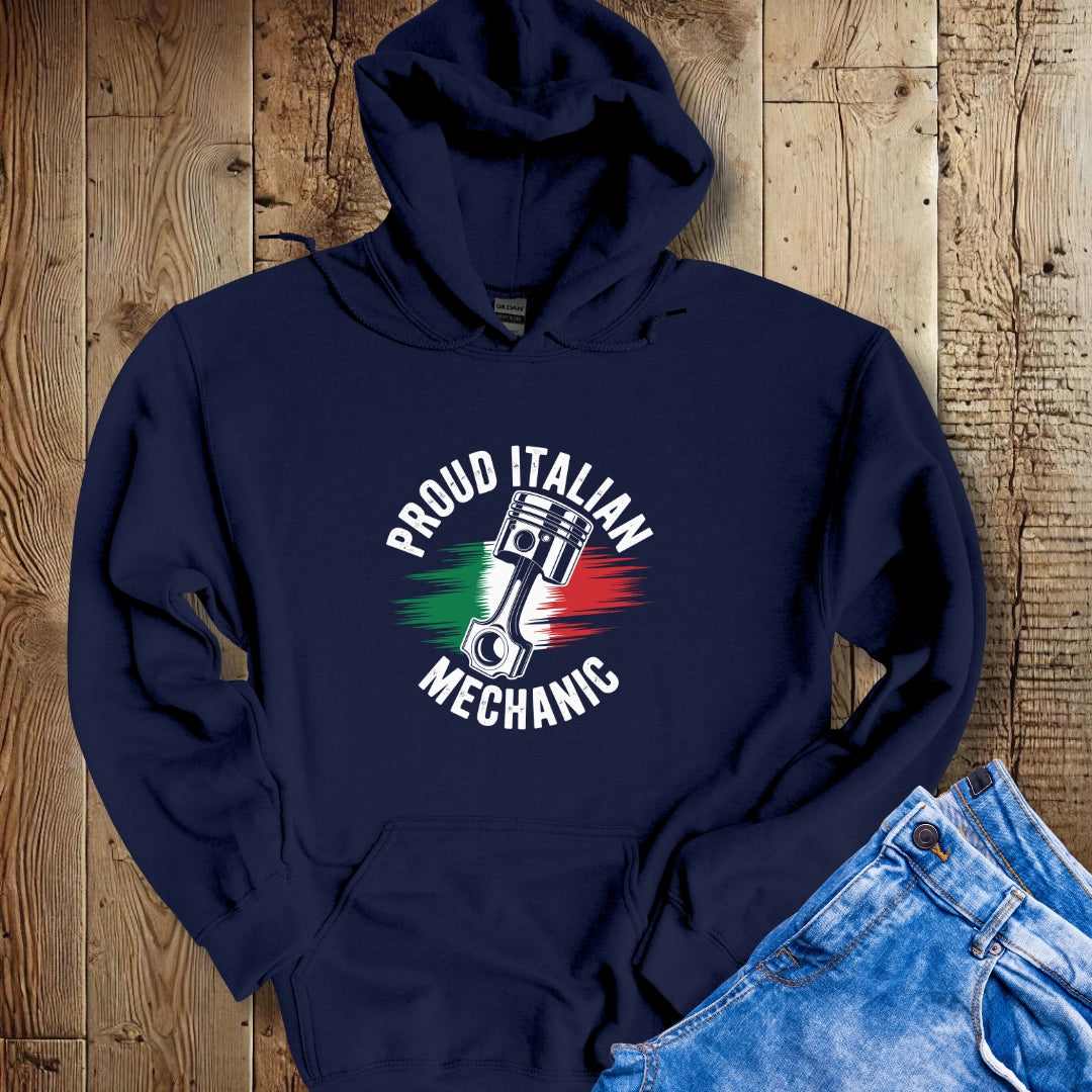 Proud Italian Mechanic Hoodie Sweatshirt