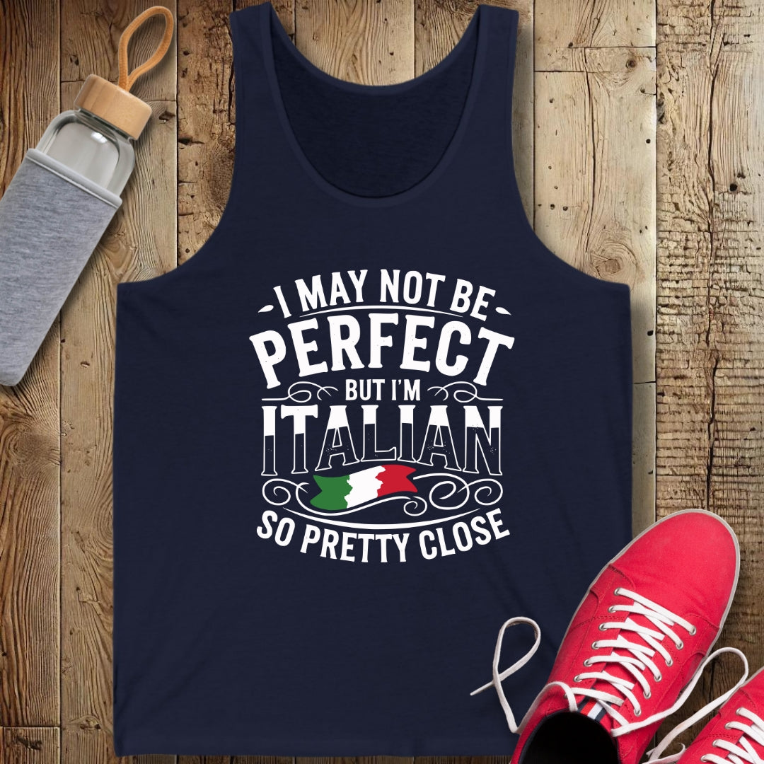I'm Not Perfect but I am Italian Unisex Jersey Tank