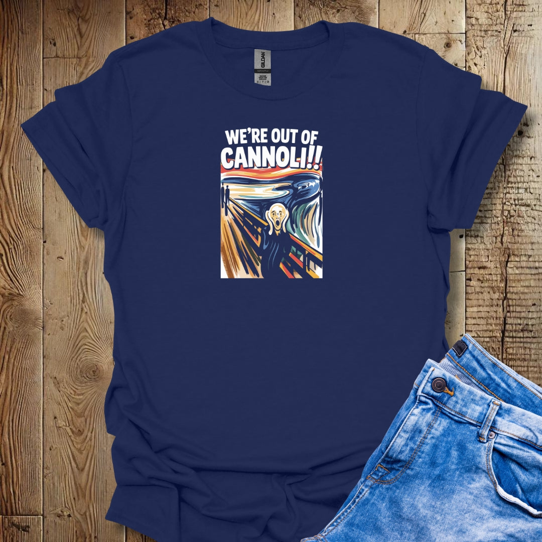 The Scream We're Out of Cannoli Unisex T-shirt