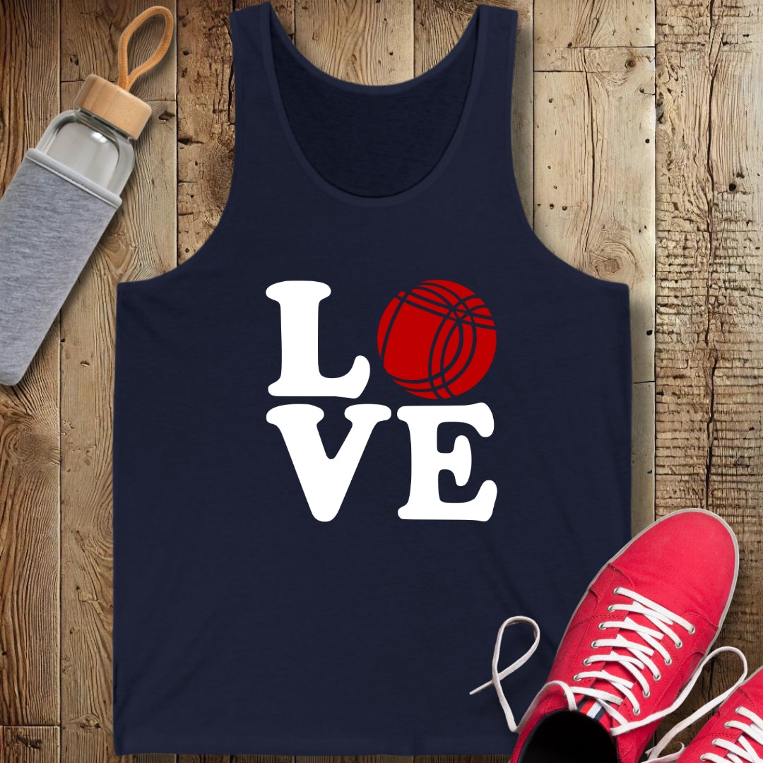 Love Bocce Unisex Jersey Tank