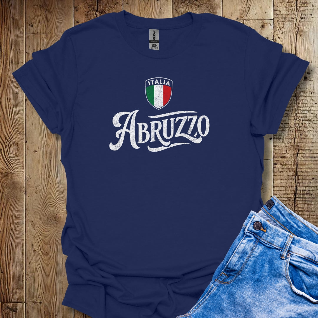 Abruzzo Italia Flag T-shirt