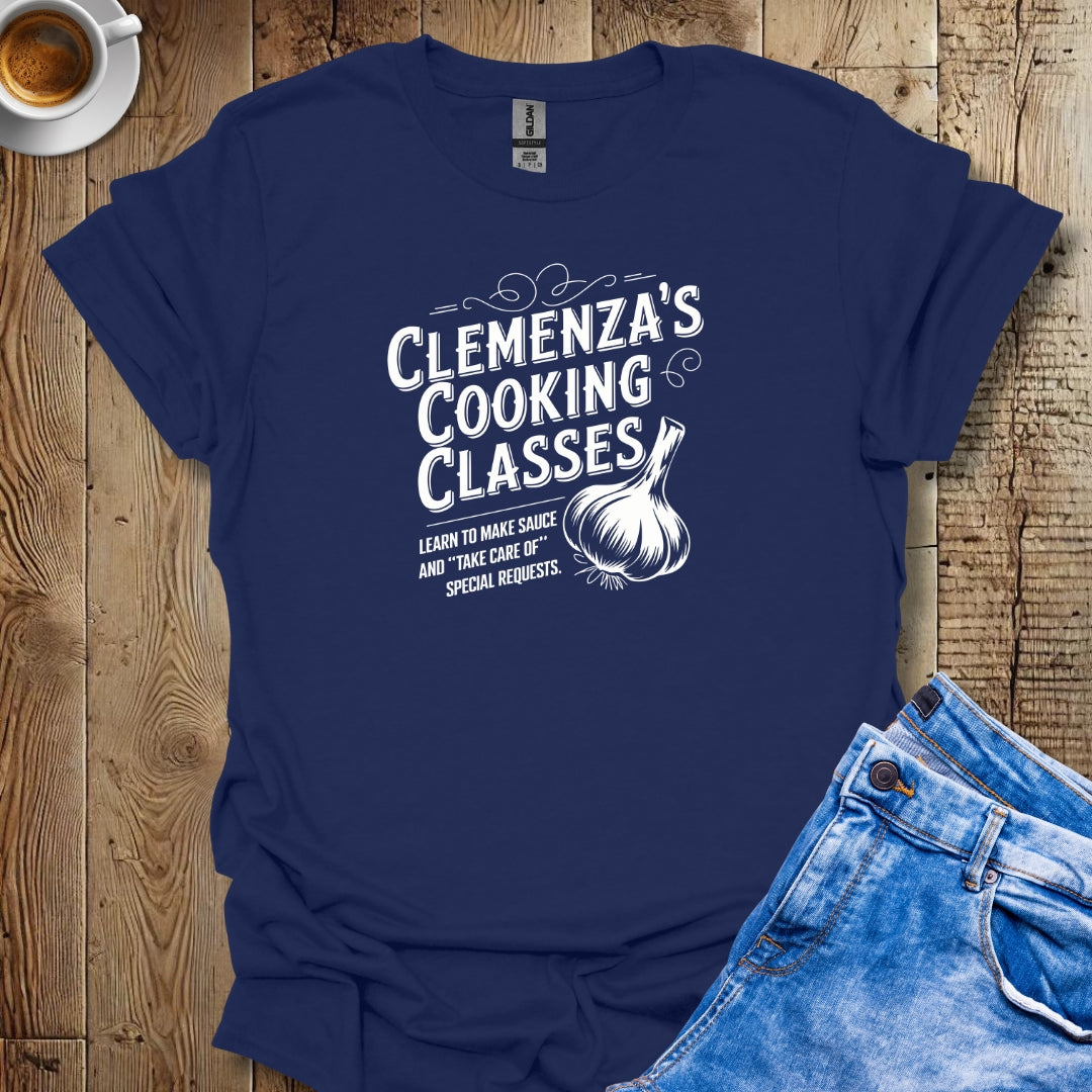 Clemenza's Cooking Classes Godfather Parody T-shirt