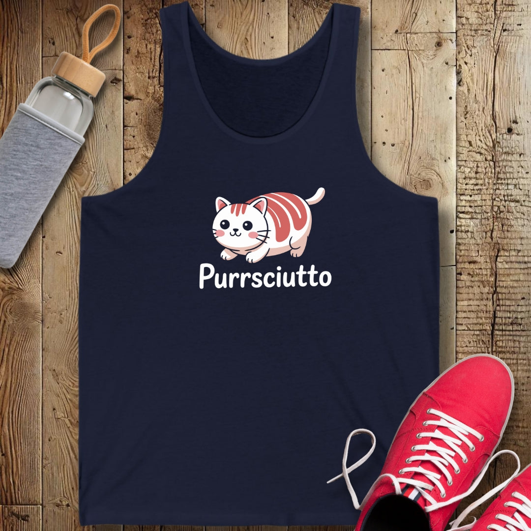 Purrsciutto Cat Unisex Jersey Tank
