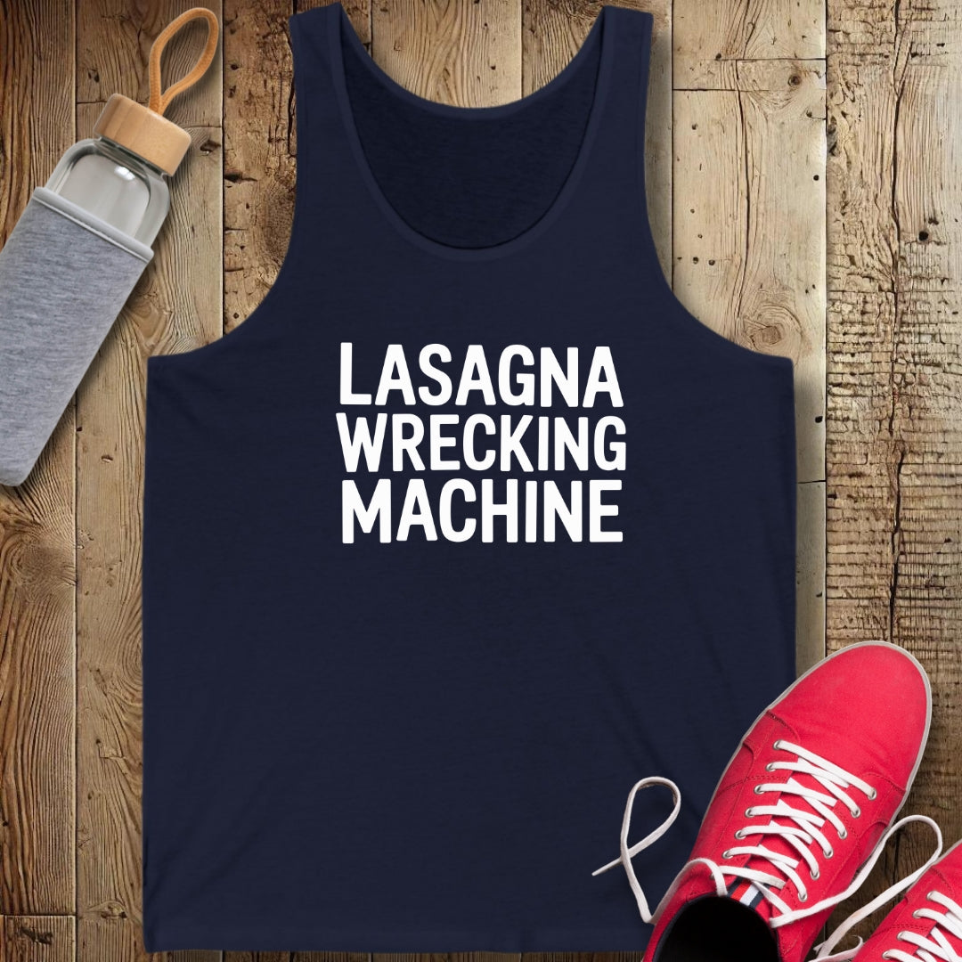 Lasagna Wrecking Machine Unisex Jersey Tank