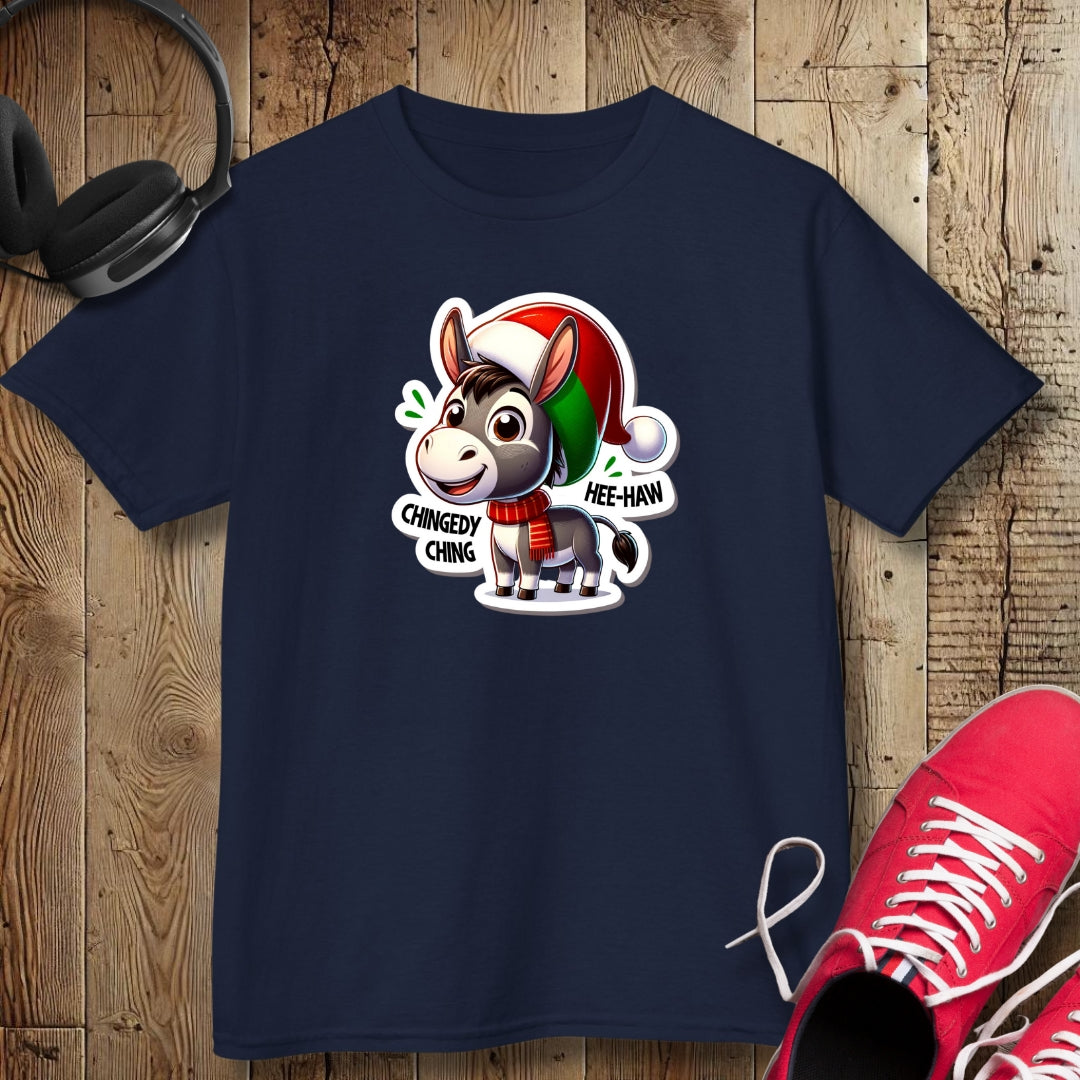Christmas Dominick the Donkey Kids Tee - Fun Holiday Shirt