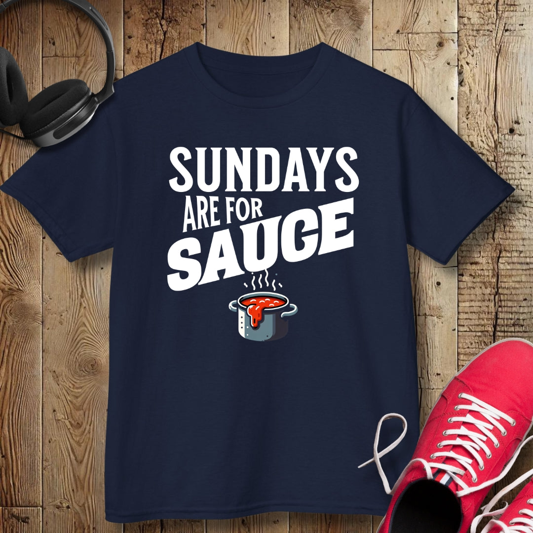 Sundays Are For Sauce Kids Tee