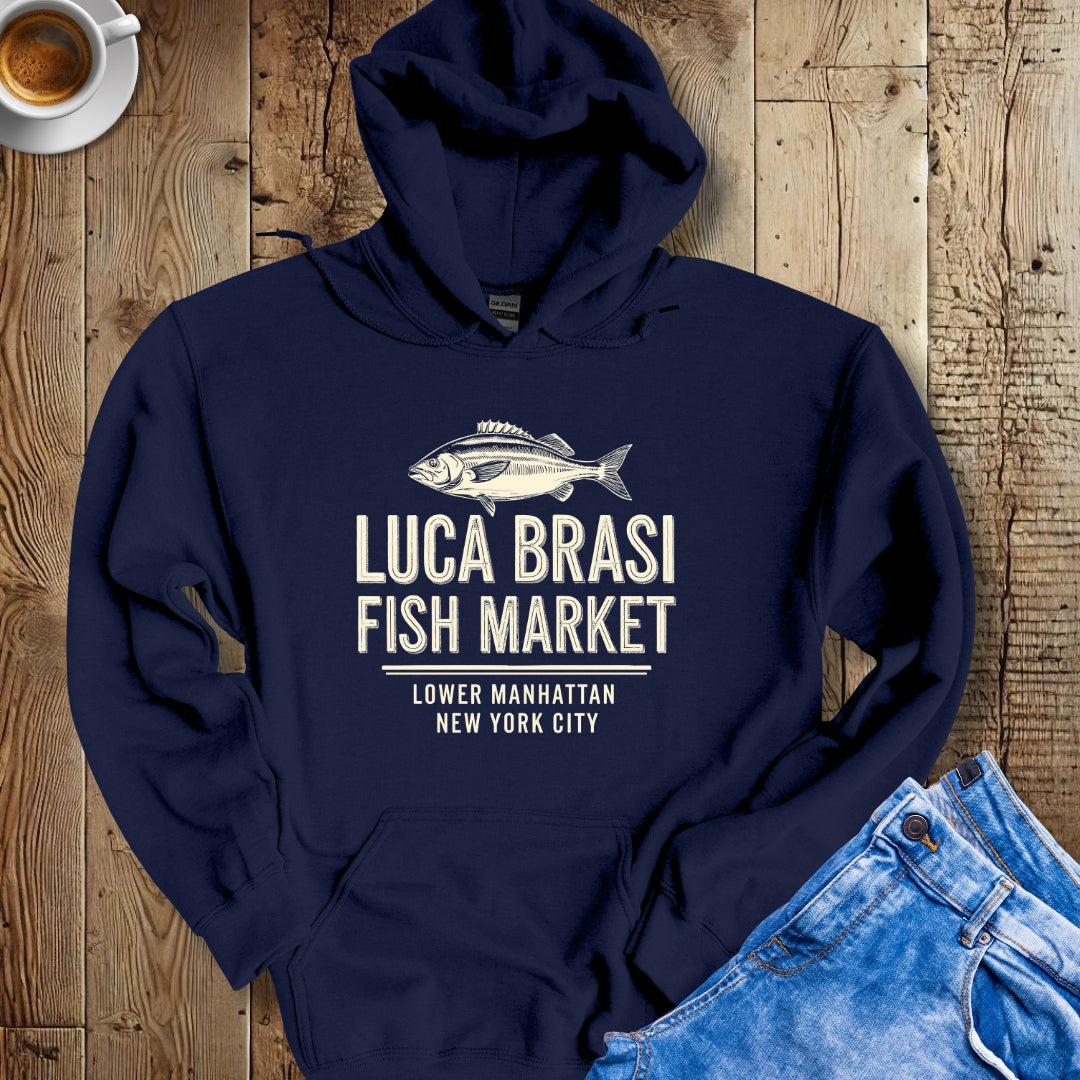 Luca Brasi Fish Market Godfather Parody Hoodie Sweatshirt
