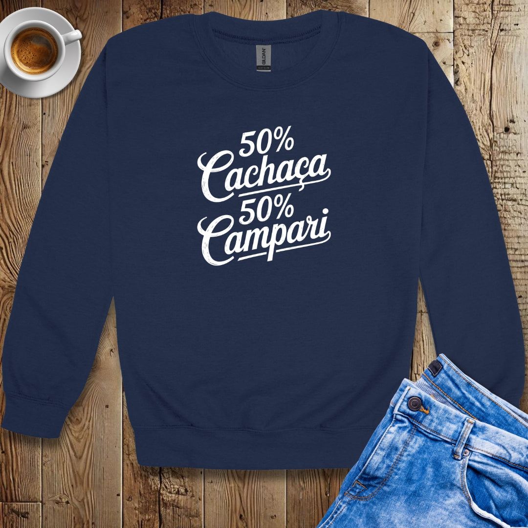 50% Cachaca 50% Campari Half Brazilian Italian Sweatshirt