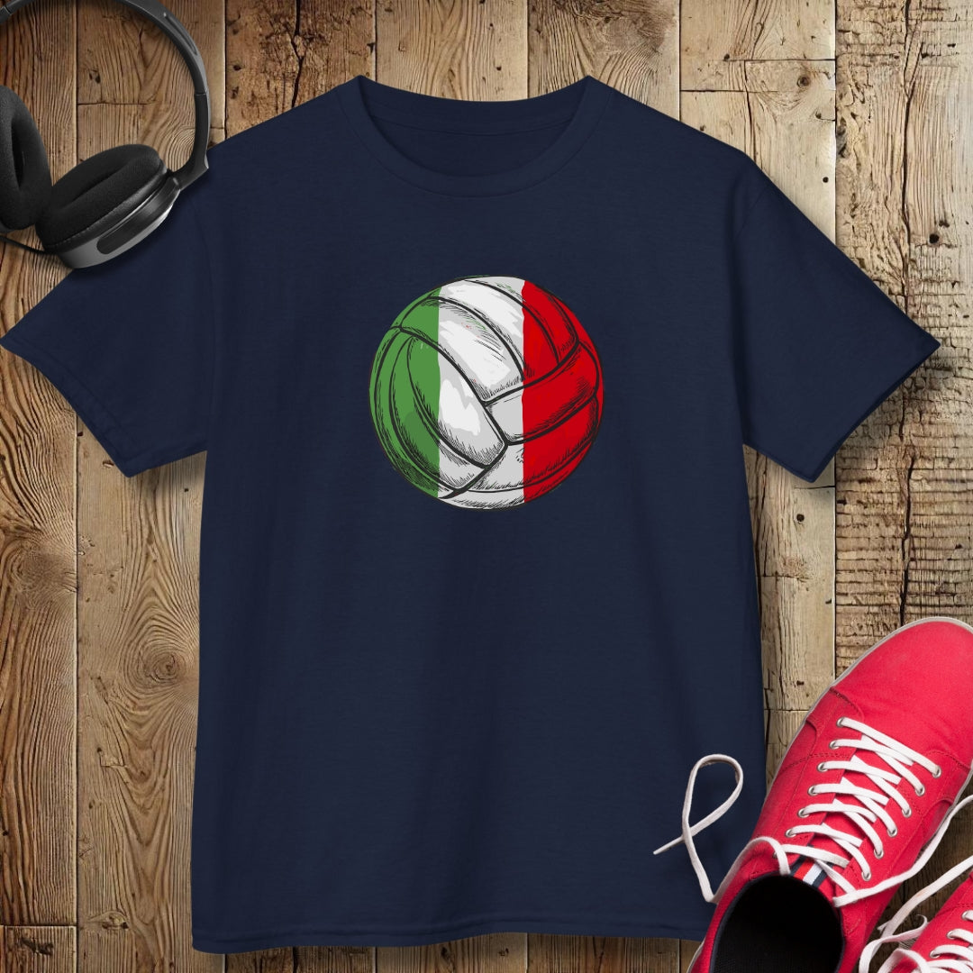 Italian Flag Volleyball Kids Tee