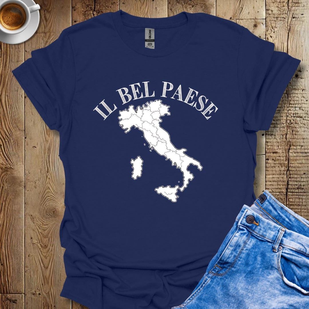 Il Bel Paese Italy Map Italian Pride T-shirt