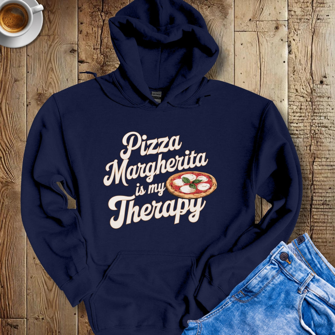 Pizza Margherita Is My Therapy Hoodie Sweatshirt