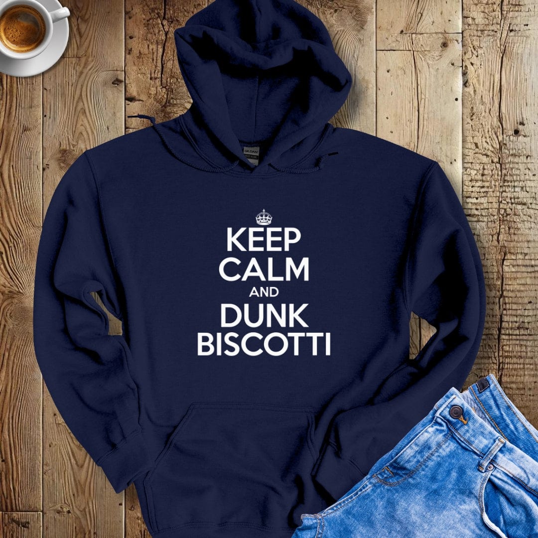 Keep Calm and Dunk Biscotti Hoodie Sweatshirt