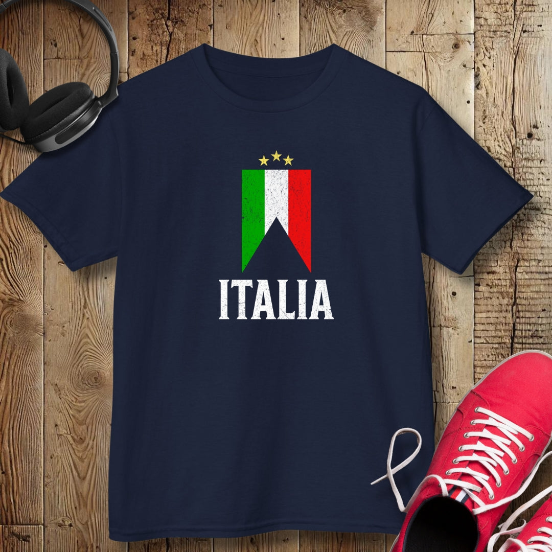 Italian Flag Badge Kids Tee