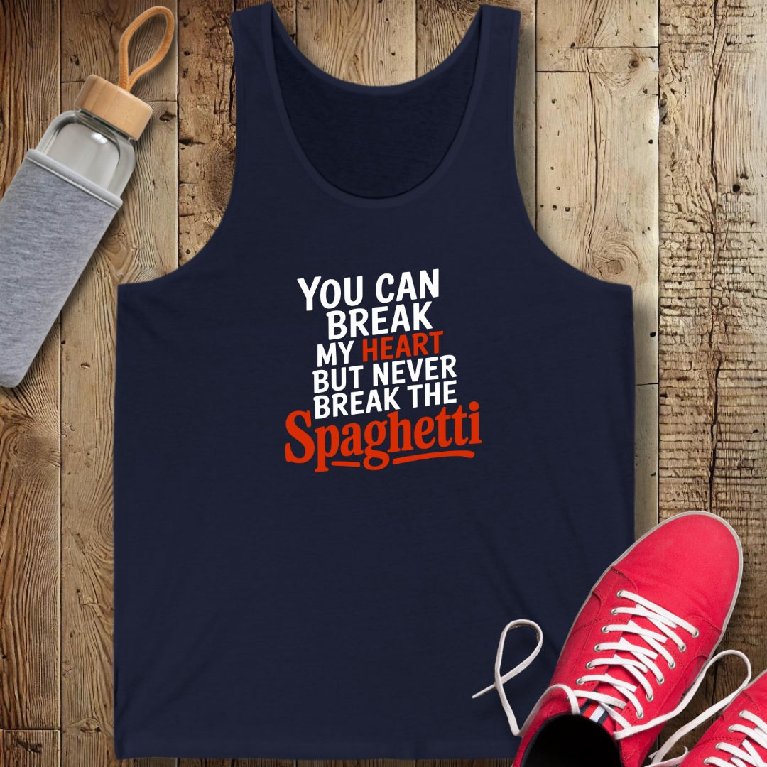 Never Break the Spaghetti Unisex Jersey Tank