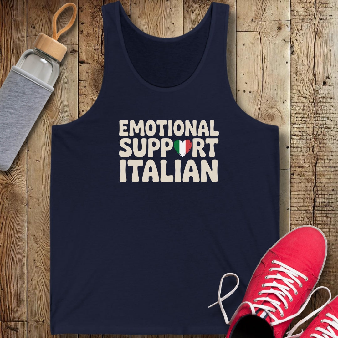 Emotional Support Italian Unisex Jersey Tank