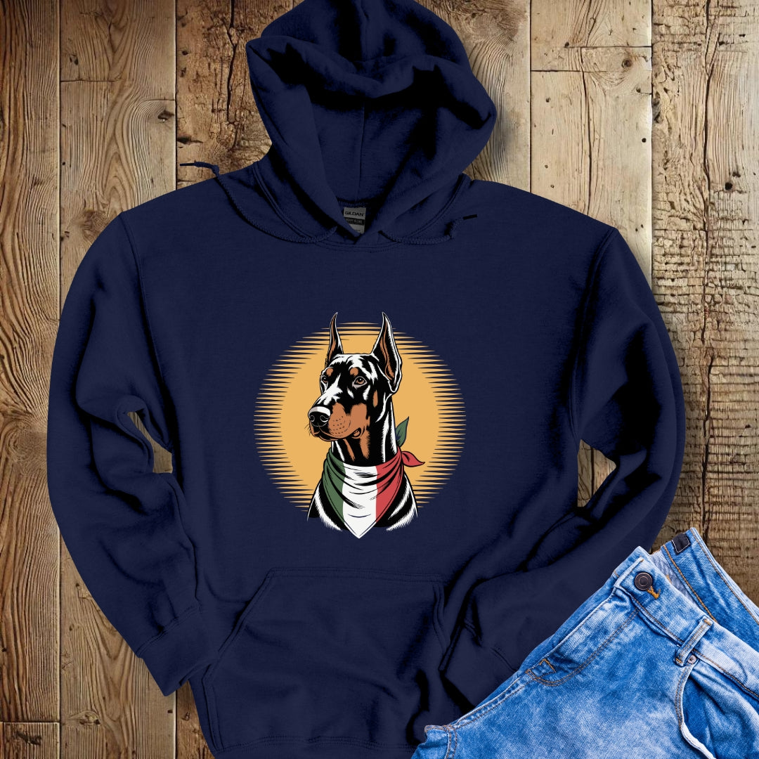 Doberman Italian Flag Bandana Sweatshirt