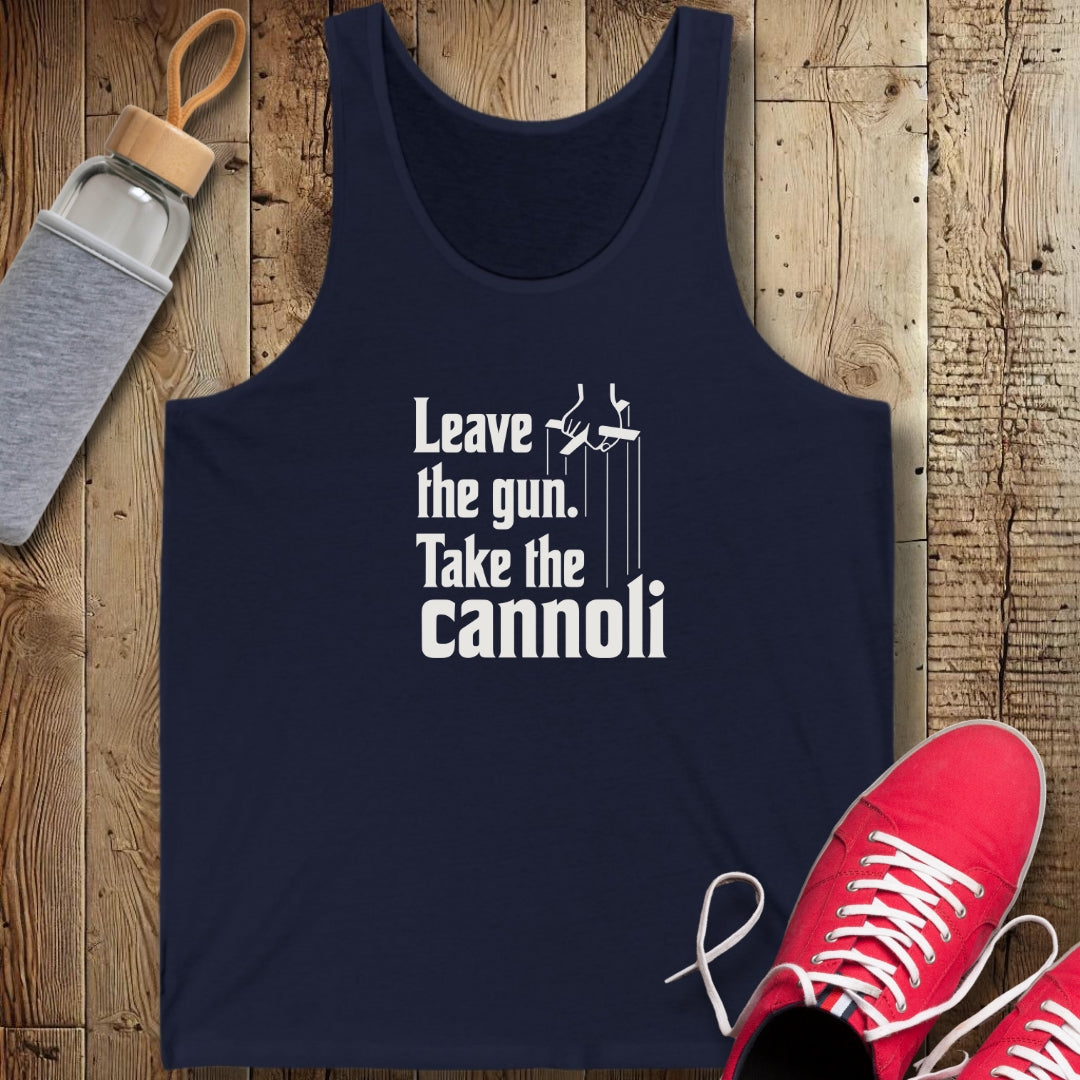 Leave the Gun Take Cannoli Godfather Quote Unisex Jersey Tank