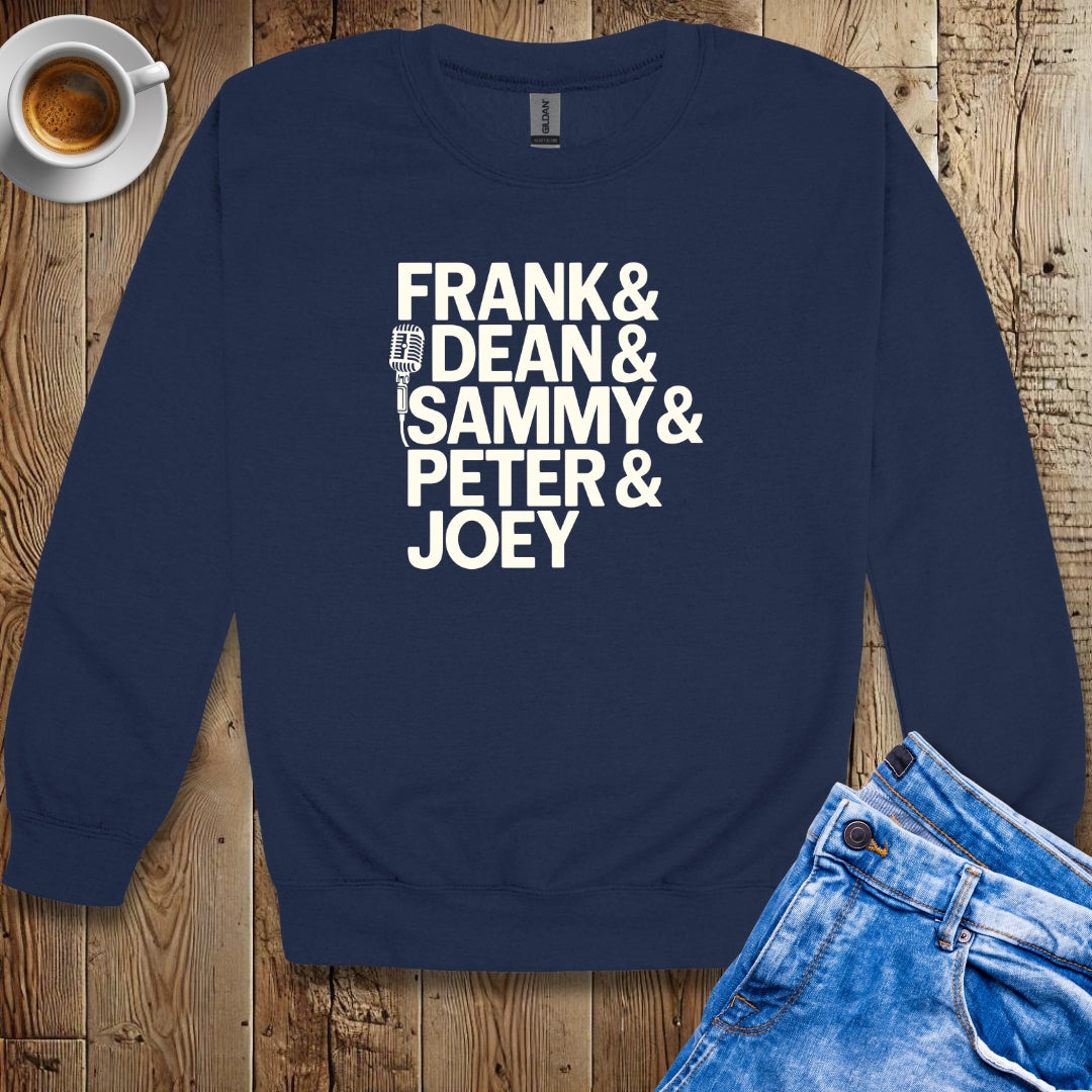 Rat Pack Names Sinatra Martin Sweatshirt