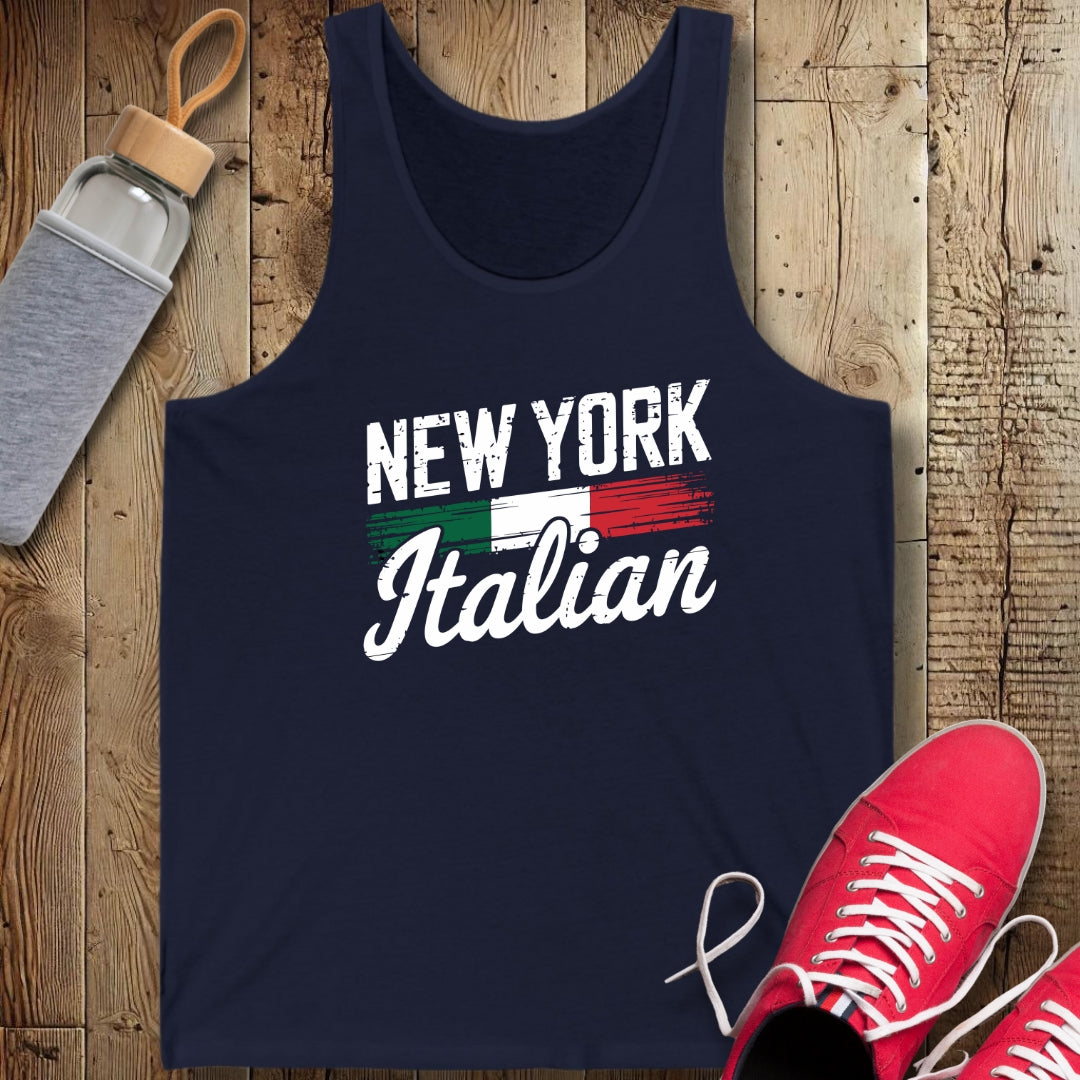 New York Italian Unisex Jersey Tank