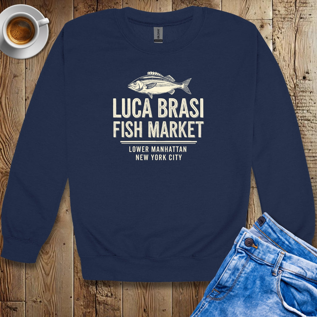 Luca Brasi Fish Market Godfather Parody Sweatshirt