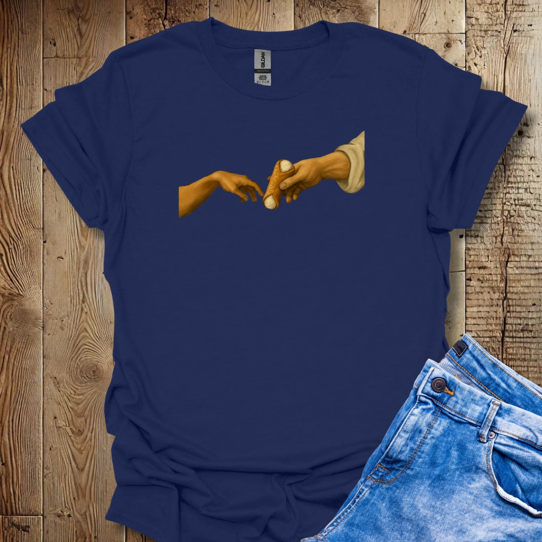 Creation of Adam Michelangelo Cannoli Unisex T-shirt