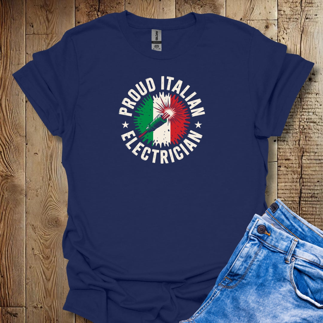 Proud Italian Electrician T-shirt