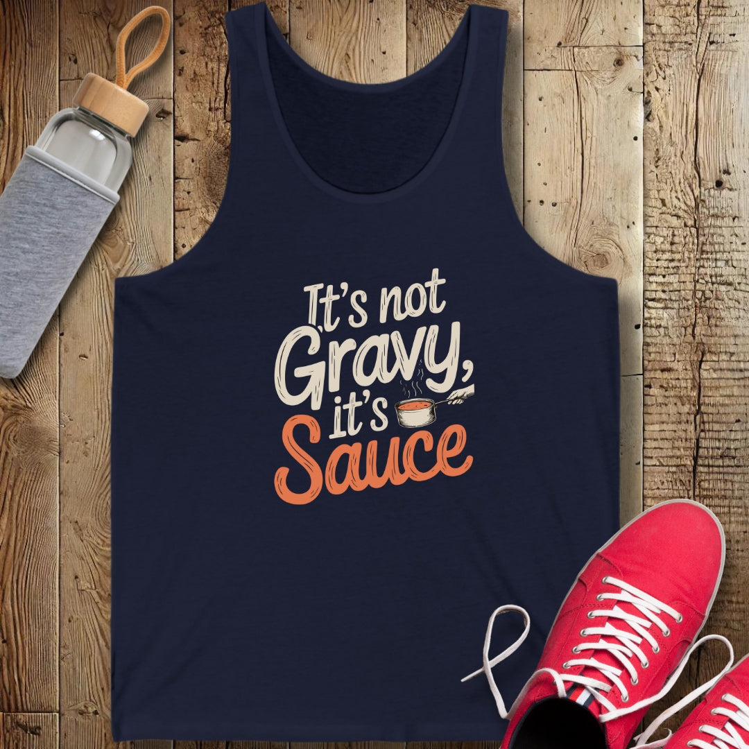 It's Not Gravy It's Sauce Unisex Jersey Tank