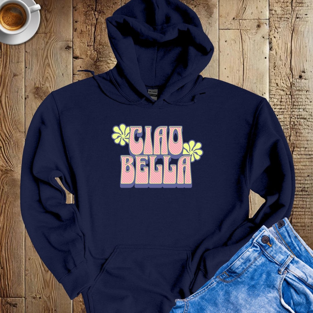 Retro Ciao Bella Hoodie Sweatshirt