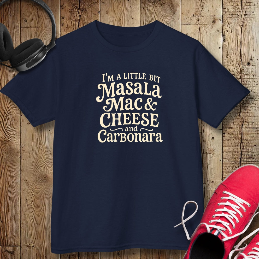Masala Mac & Cheese and Carbonara Tee