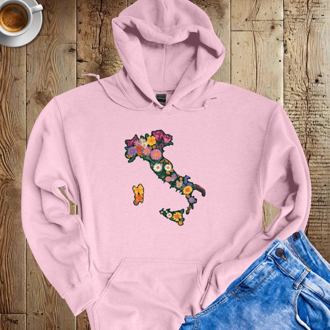 Italy Map Flower Mandala Hoodie Sweatshirt