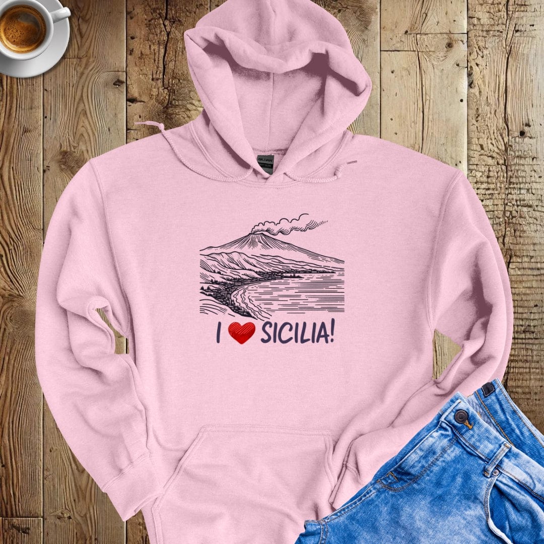 I Love Sicilia Hoodie Sweatshirt