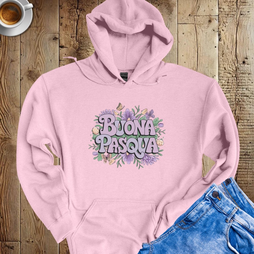 Buona Pasqua Easter Flowers Hoodie Sweatshirt