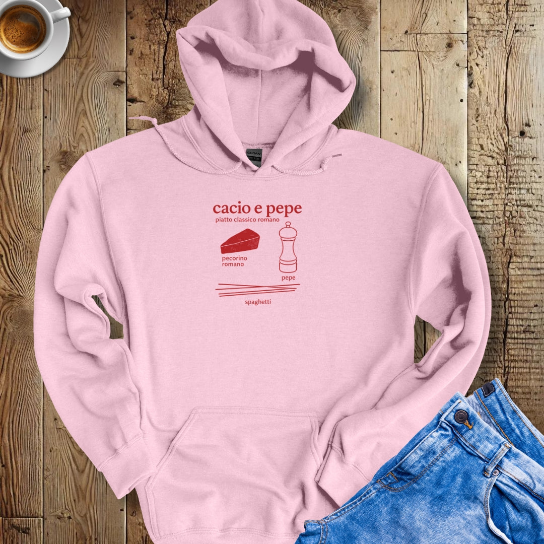 Cacio e Pepe Ingredients Hoodie Sweatshirt
