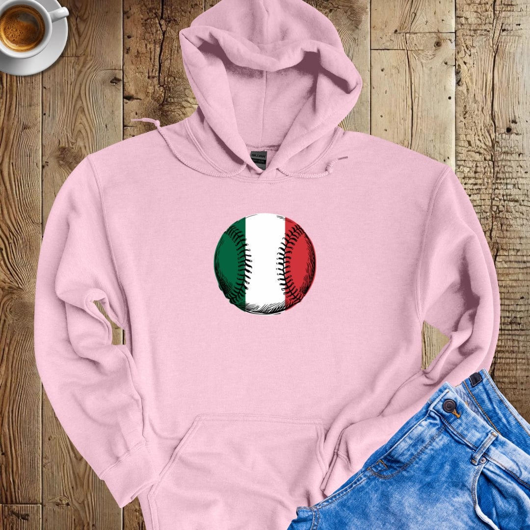 Italian Flag Baseball Hoodie Sweatshirt