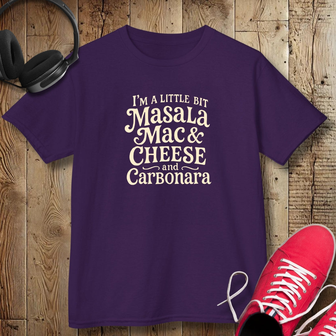 Masala Mac & Cheese and Carbonara Tee