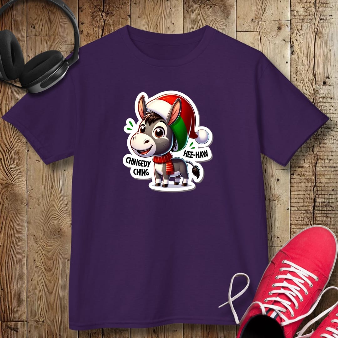 Christmas Dominick the Donkey Kids Tee - Fun Holiday Shirt