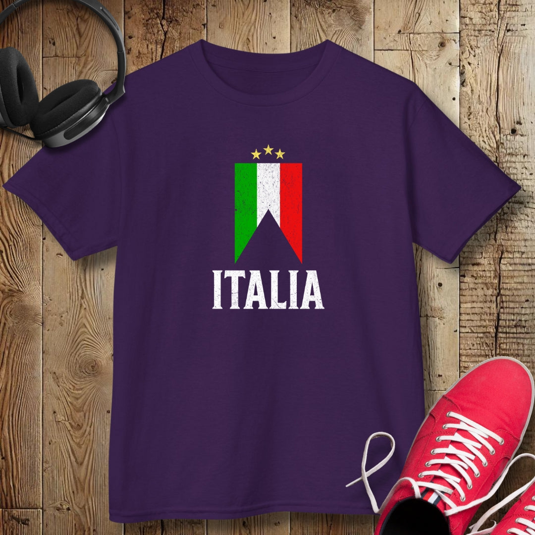 Italian Flag Badge Kids Tee