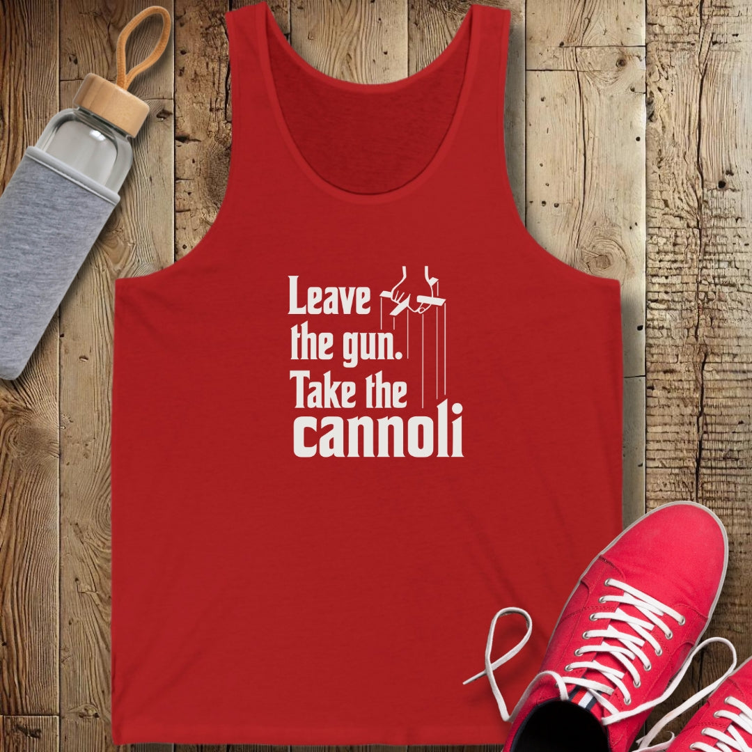 Leave the Gun Take Cannoli Godfather Quote Unisex Jersey Tank
