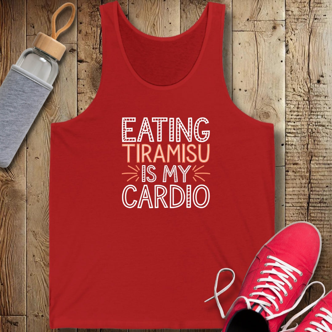 Eating Tiramisu Is My Cardio Unisex Jersey Tank