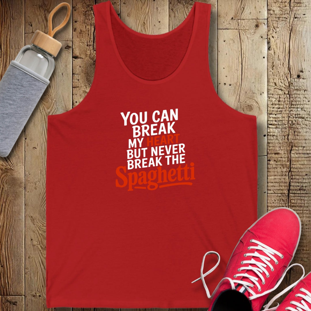 Never Break the Spaghetti Unisex Jersey Tank