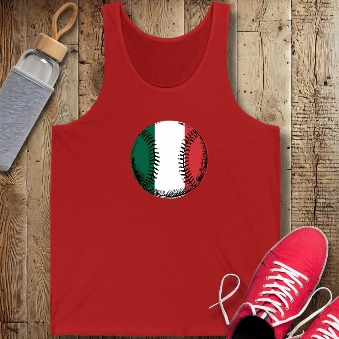 Baseball Italian Flag Unisex Jersey Tank