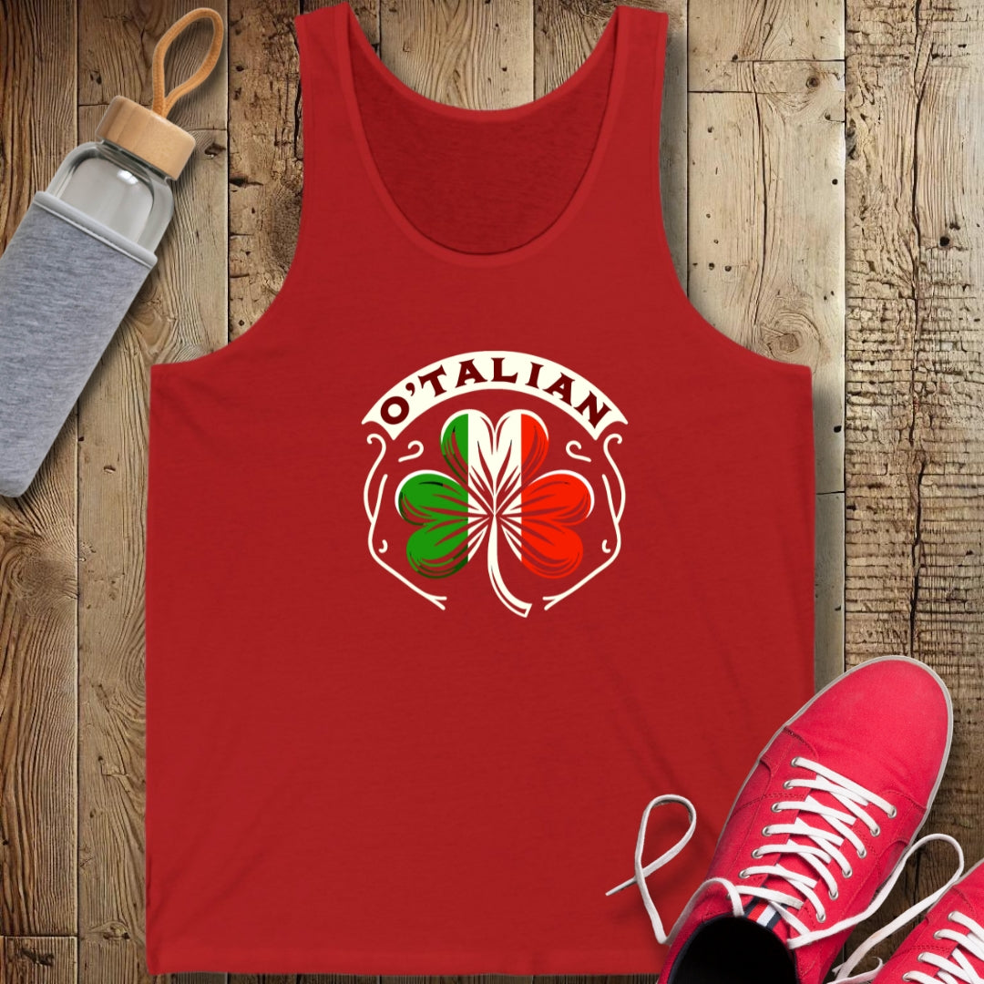 O'talian Half Irish Italian Unisex Jersey Tank
