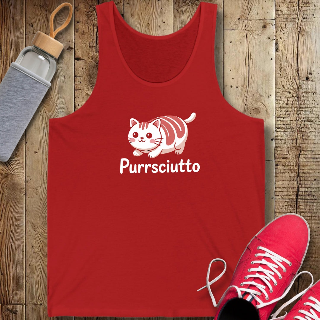 Purrsciutto Cat Unisex Jersey Tank