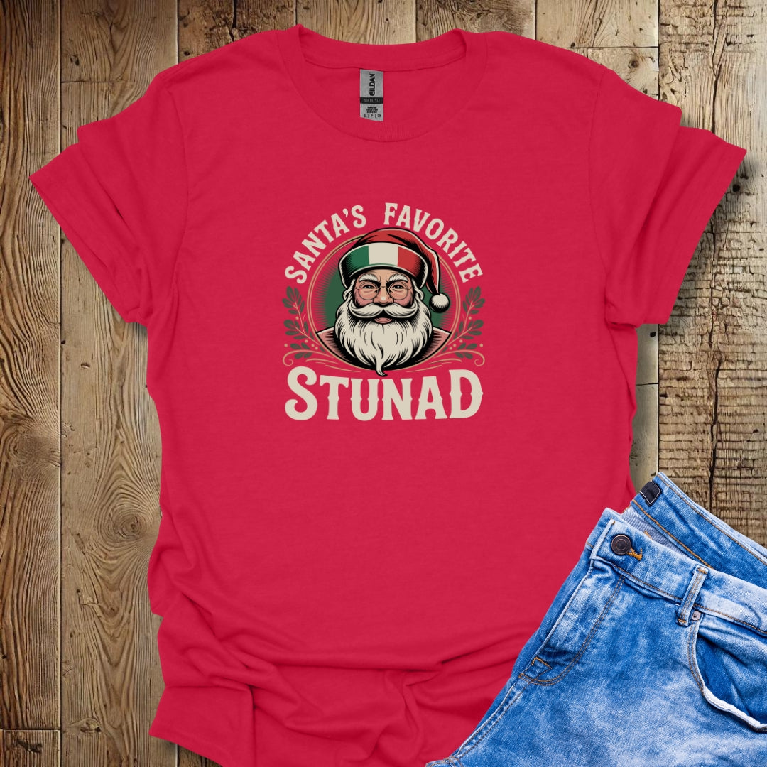 Santa's Favorite Stunad Lightweight Unisex T-shirt