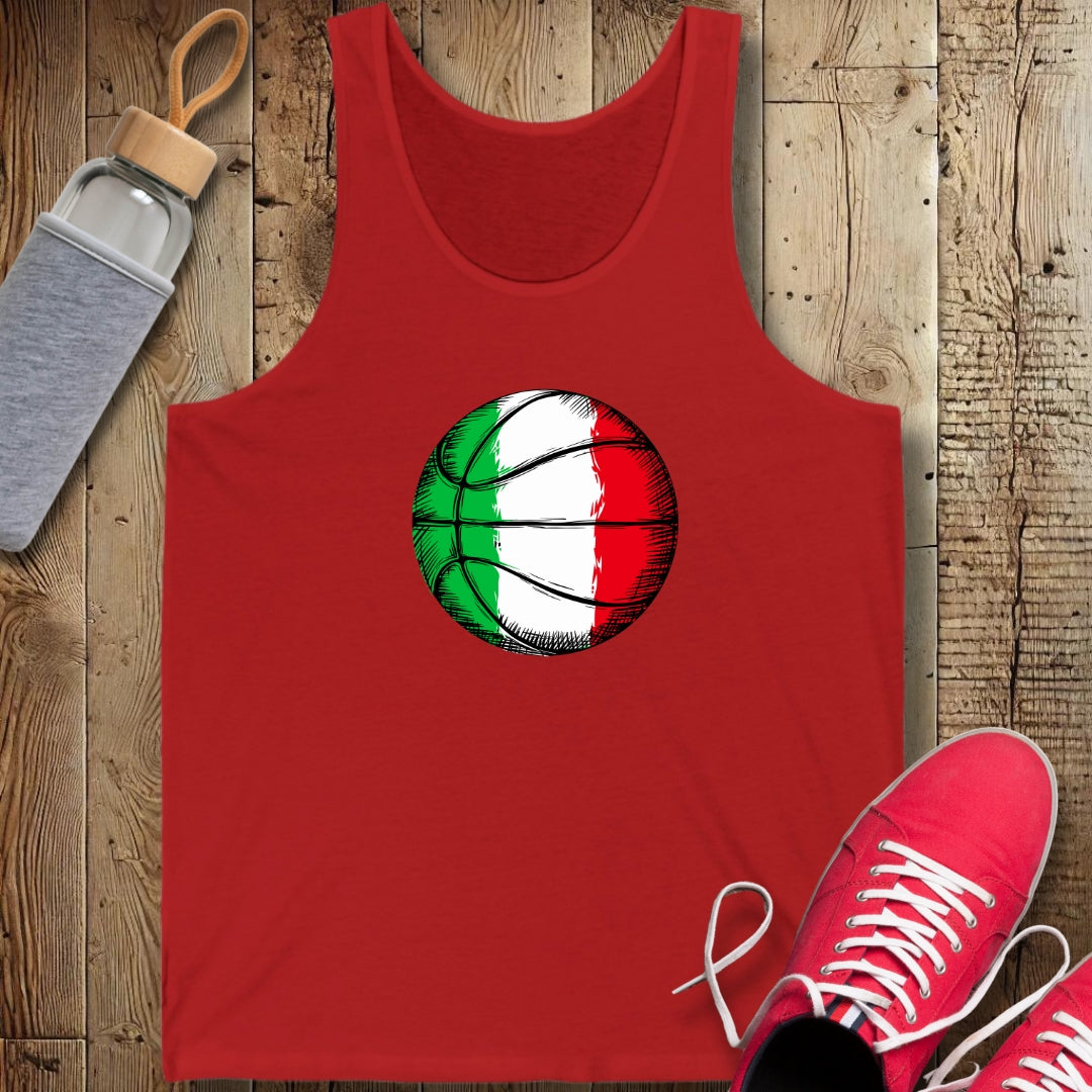 Basketball Italian Flag Unisex Jersey Tank